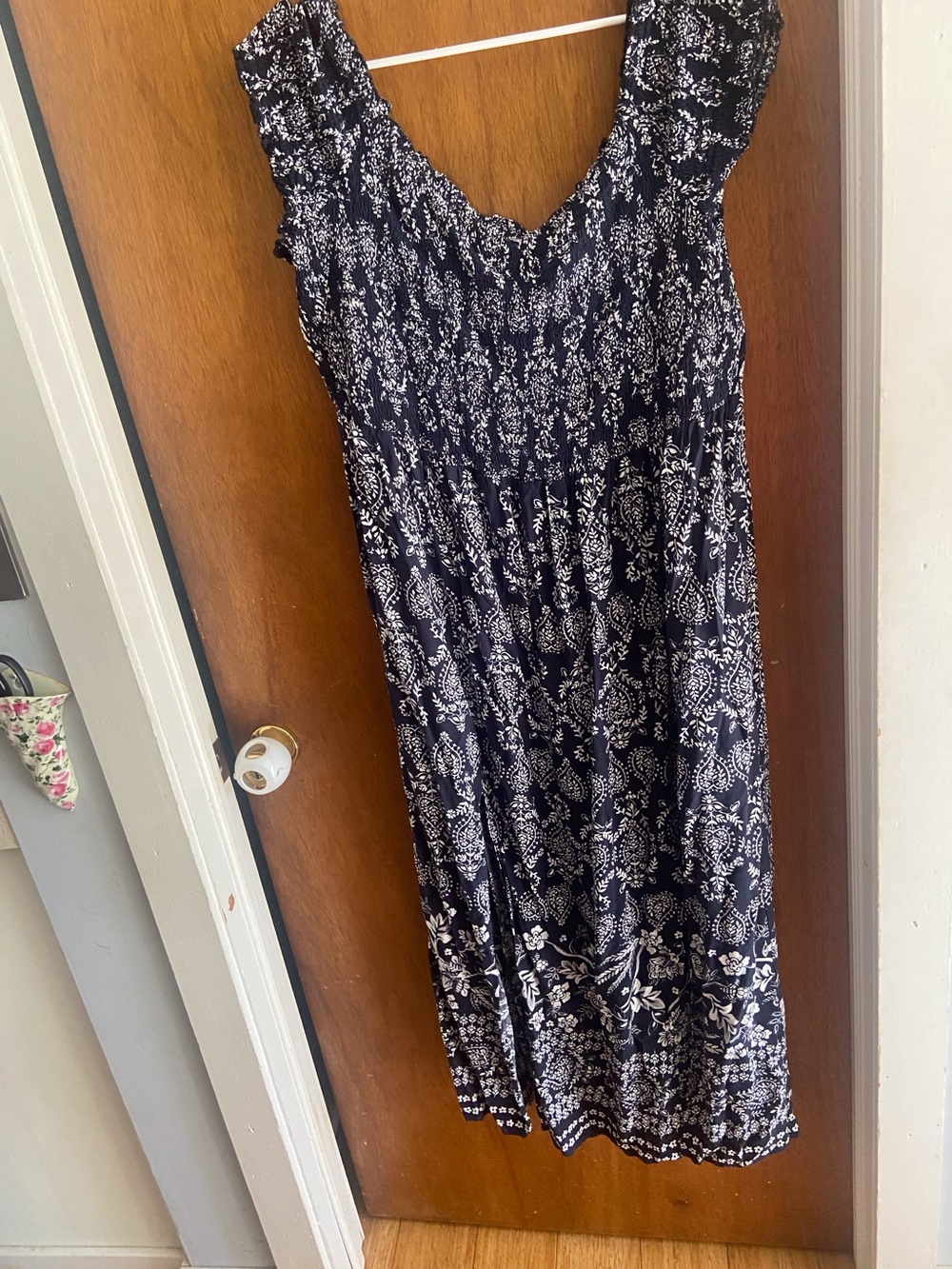 City Chic Women's Navy Blue Floral Maxi Dress Size XXL 24